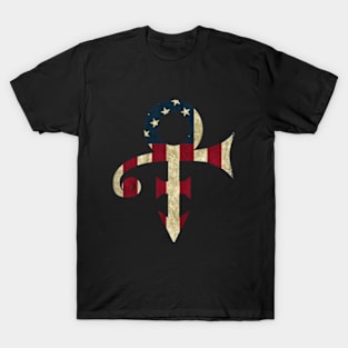 Prince Vintage American Flag Legend T-Shirt